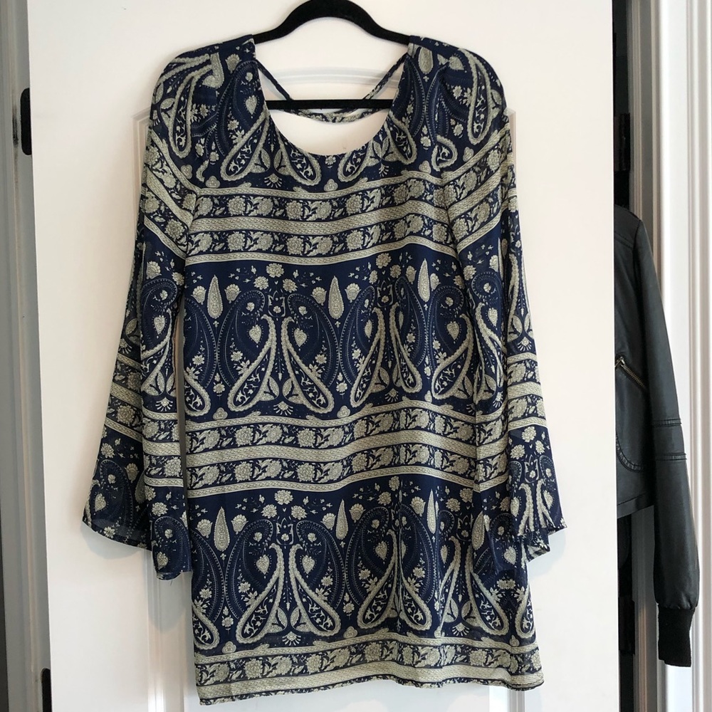 Blue Pepper Long Sleeve Dress